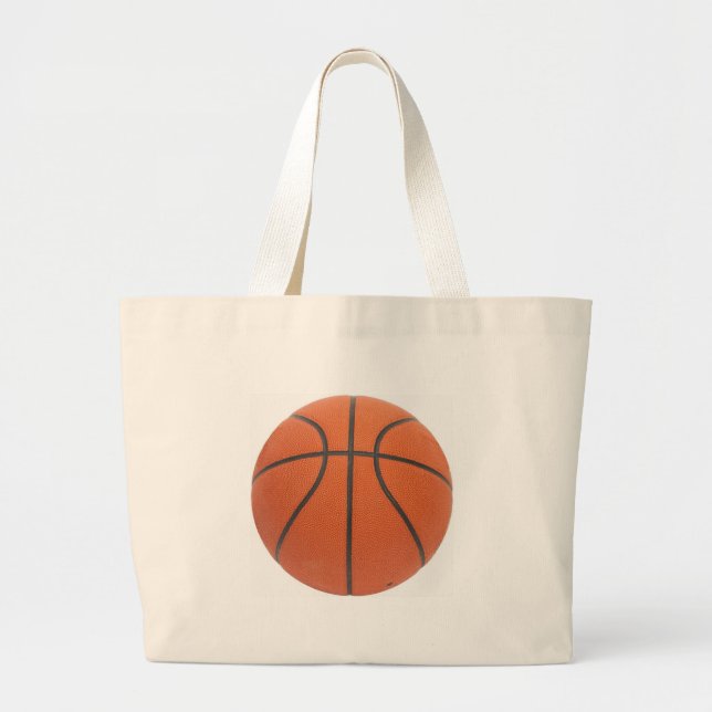 Grand Tote Bag Ventilateur de basket-ball Cadeaux de basket-ball  (Devant)