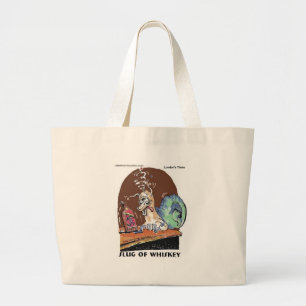 Grand Tote Bag Ver de Whiskey Cadeaux et T-shirts drôles d'escarg