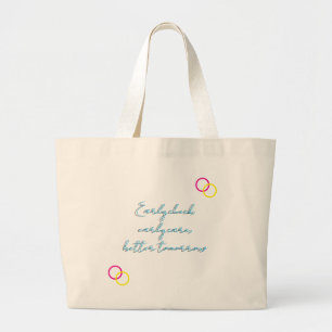 Grand Tote Bag Vérification précoce, soins précoces, meilleur len
