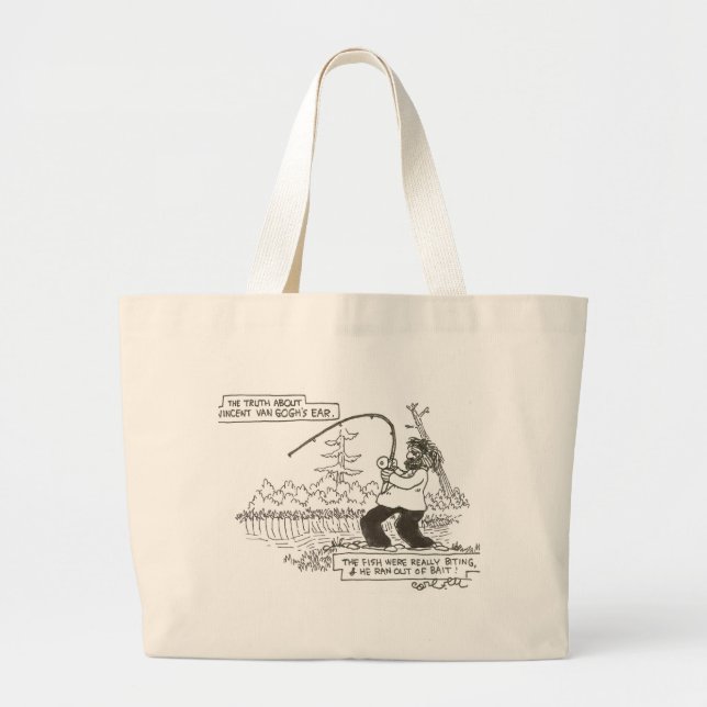 Grand Tote Bag Vérité au sujet de l'oreille de Van Gogh… qu'il a (Devant)