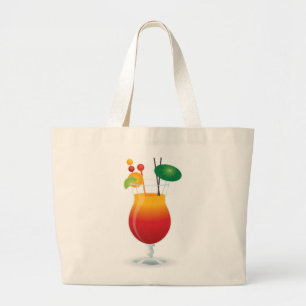 GRAND TOTE BAG VERRE DE COCKTAIL