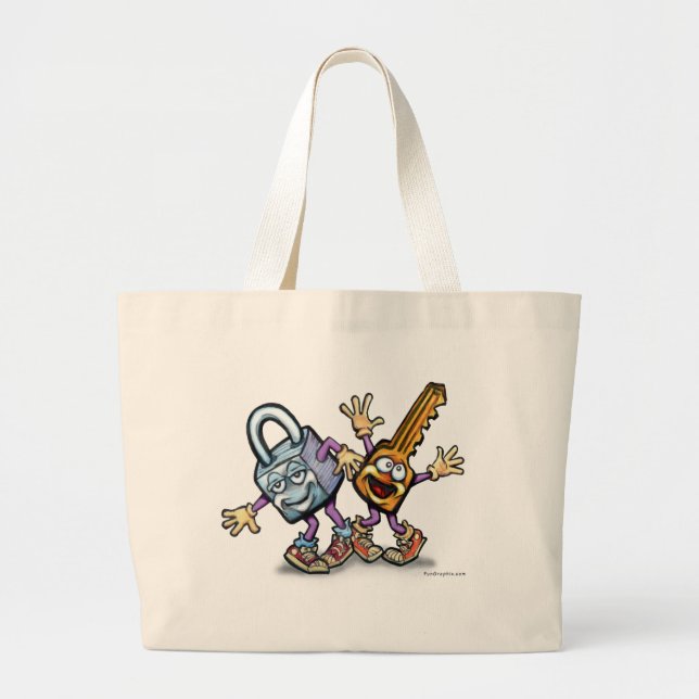 Grand Tote Bag Verrouiller n clé (Devant)