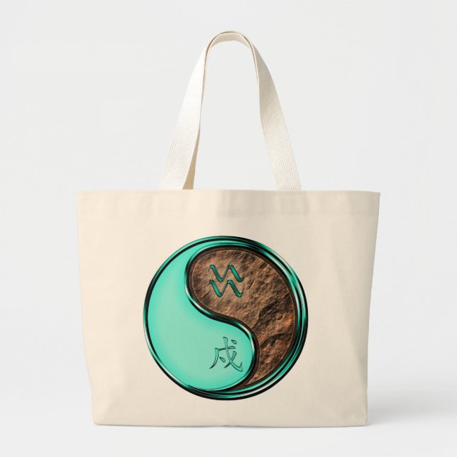 Grand Tote Bag Verseau & Chien de Terre (Devant)