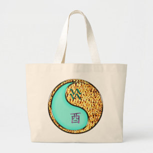 Grand Tote Bag Verseau & Coq de Feu