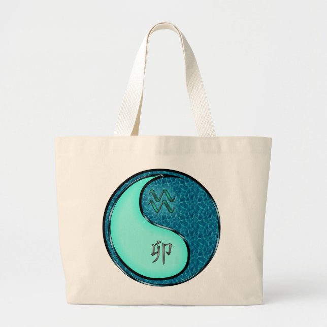 Grand Tote Bag Verseau & Lapin d'eau (Devant)