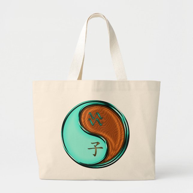 Grand Tote Bag Verseau & Rat de Bois (Devant)