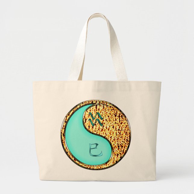 Grand Tote Bag Verseau & Serpent de Feu (Devant)