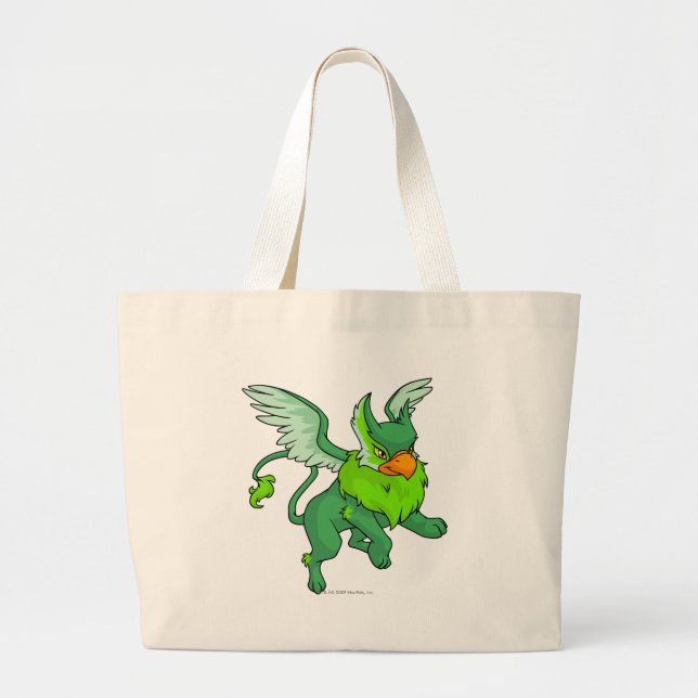 Grand Tote Bag Vert d'aire (Devant)
