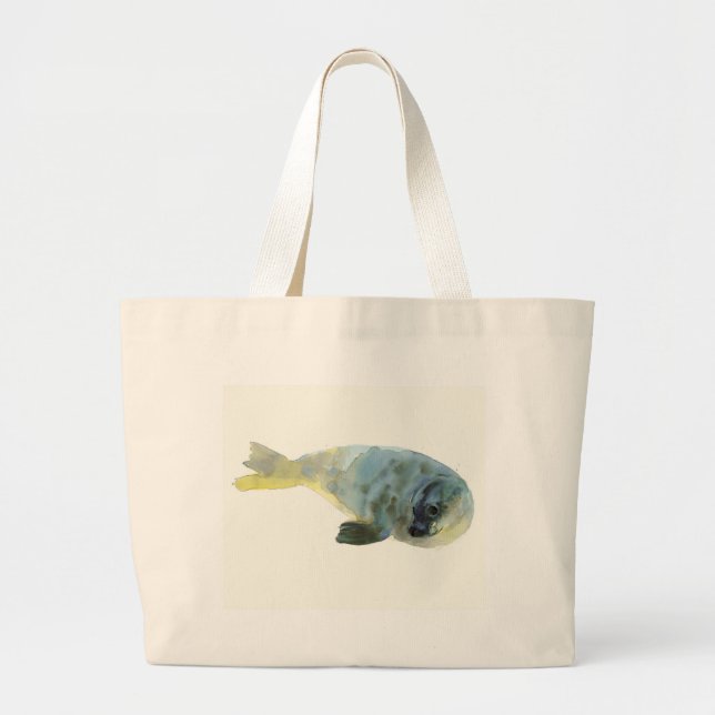 Grand Tote Bag Vert d'Aqua (Devant)