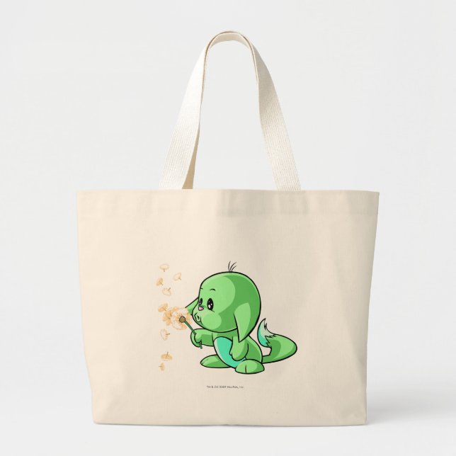 Grand Tote Bag Vert de Kacheek (Devant)