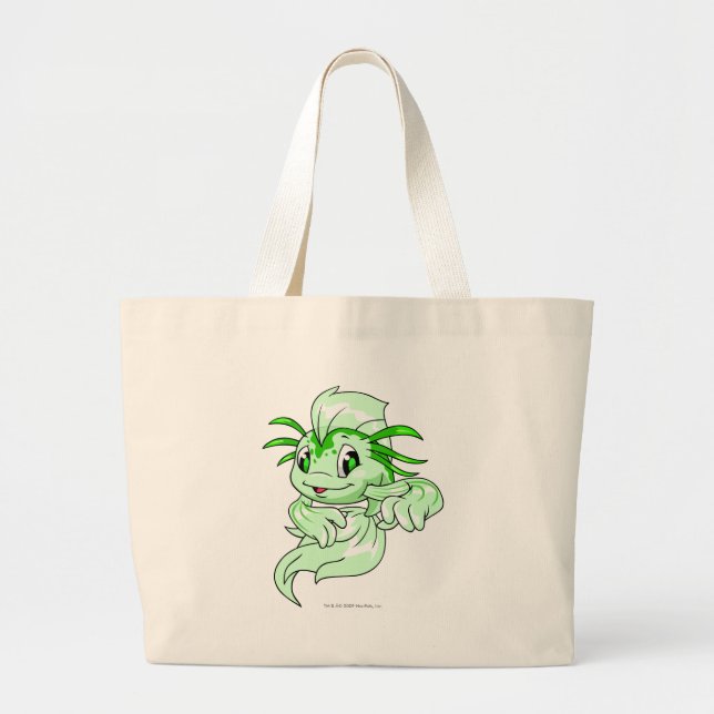 Grand Tote Bag Vert de Koi (Devant)