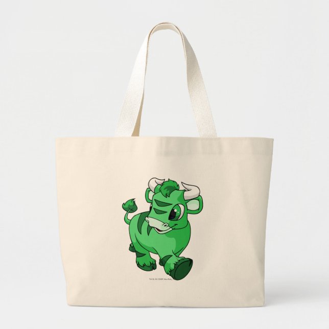 Grand Tote Bag Vert de milliers d'UCI (Devant)