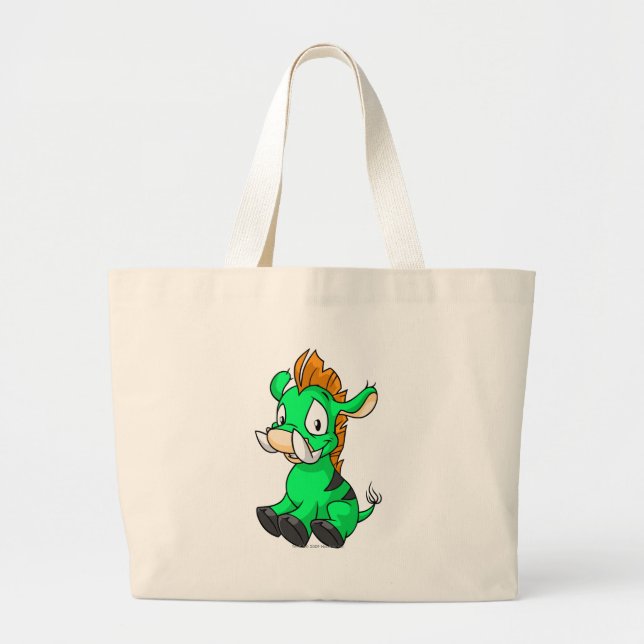 Grand Tote Bag Vert de Moehog (Devant)