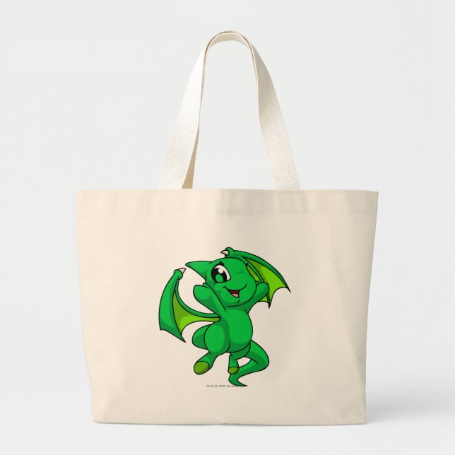 Grand Tote Bag Vert de Shoyru (Devant)