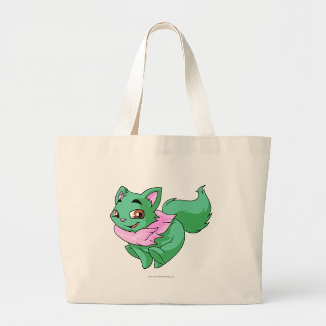 Grand Tote Bag Vert de Wocky (Devant)