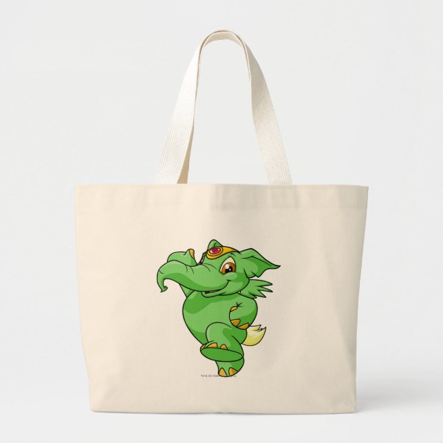 Grand Tote Bag Vert d'Elephante (Devant)