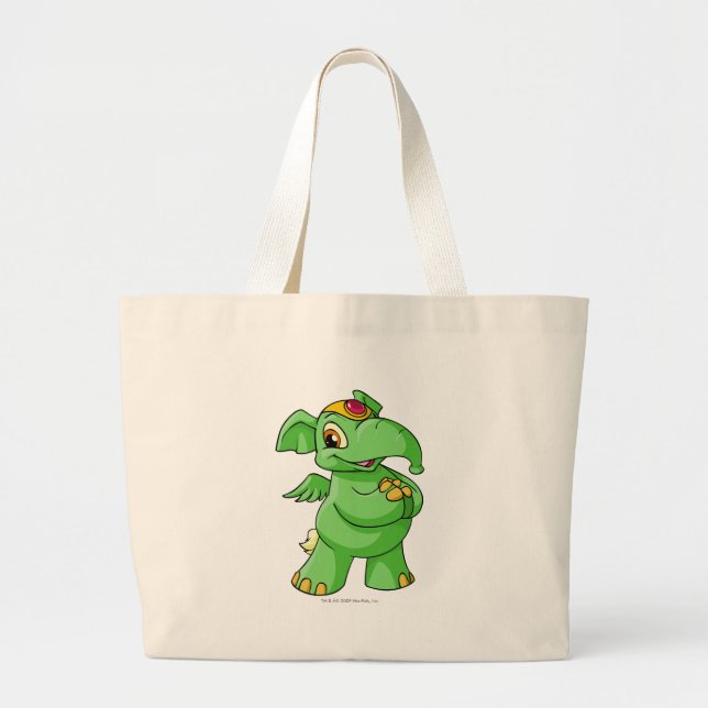 Grand Tote Bag Vert d'Elephante (Devant)