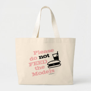 Grand Tote Bag Veuillez ne pas alimenter les modèles