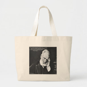 Grand Tote Bag Victor Hugo & Citation de bonheur Cadeaux T-shirts