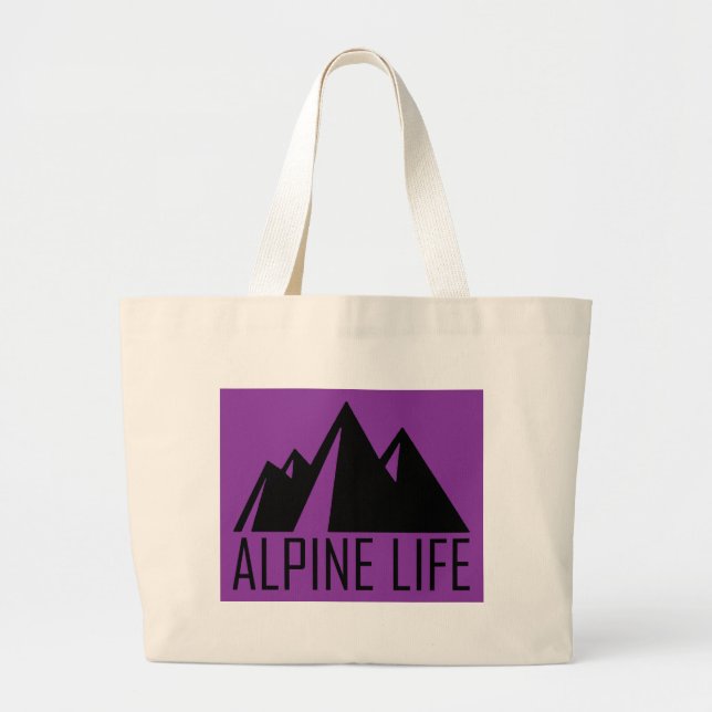Grand Tote Bag Vie alpine (Devant)