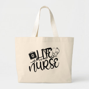 GRAND TOTE BAG VIE D'UNE INFIRMIÈRE.