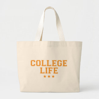 Grand Tote Bag Vie universitaire - Orange