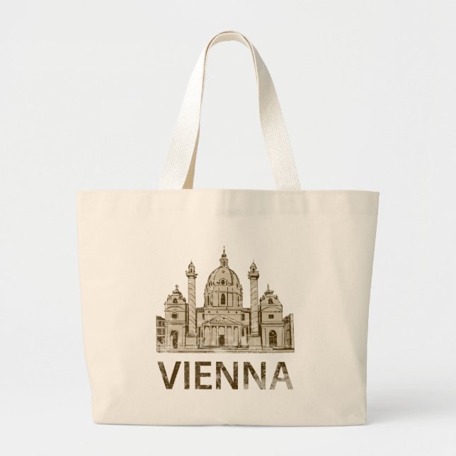 Grand Tote Bag Vienne vintage (Devant)