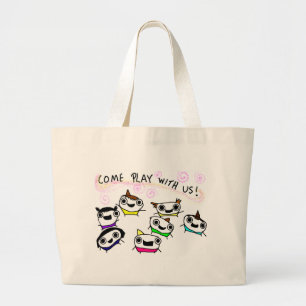 Grand Tote Bag "Viennent le jeu avec nous "