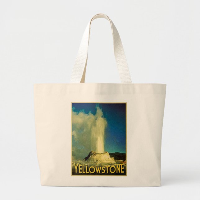 Grand Tote Bag Vieux fidèles de Yellowstone (Devant)