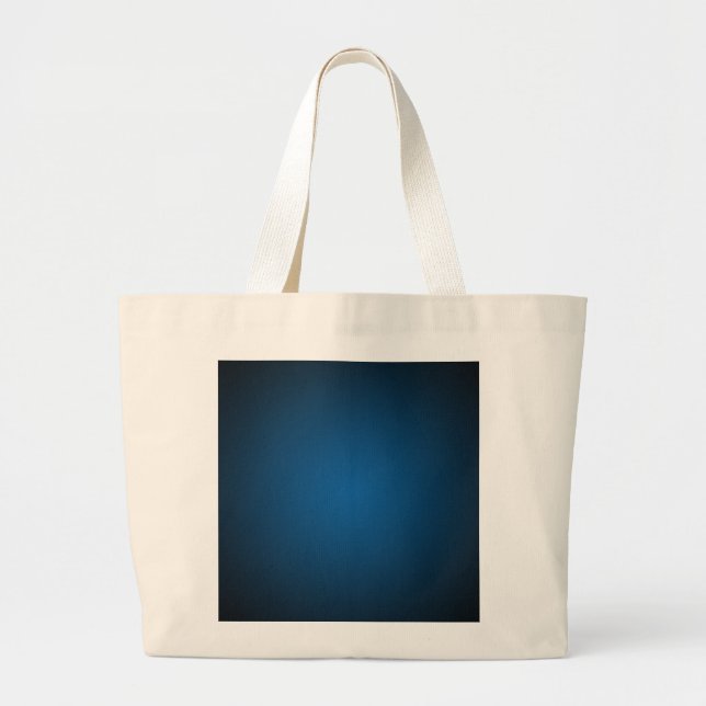 Grand Tote Bag Vignette Bleu-Noir Grainy (Devant)