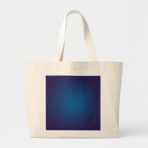 Grand Tote Bag Vignette Bleue Profonde Grainée Cool