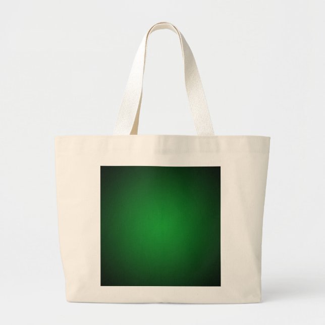 Grand Tote Bag Vignette Vert-Noir Grainy (Devant)