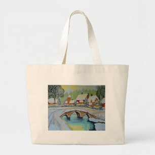 Grand Tote Bag village d'hiver