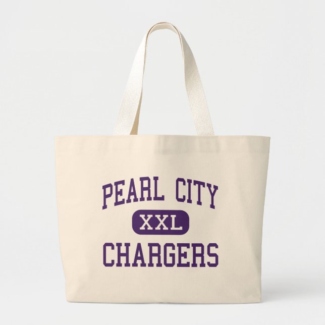 Grand Tote Bag Ville de perle - chargeurs - haute - ville Hawaï (Devant)