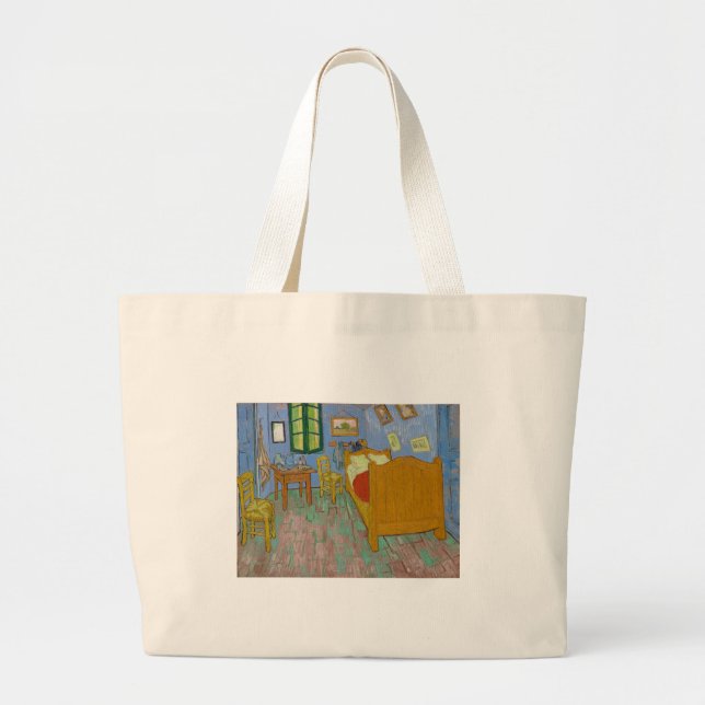 Grand Tote Bag Vincent Van Gogh Bedrome Painting (Devant)