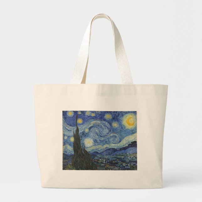 Grand Tote Bag Vincent van Gogh | La Nuit étoilée, juin 1889 (Devant)