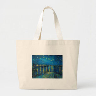 Grand Tote Bag Vincent Van Gogh Starry Night Over the Rhone