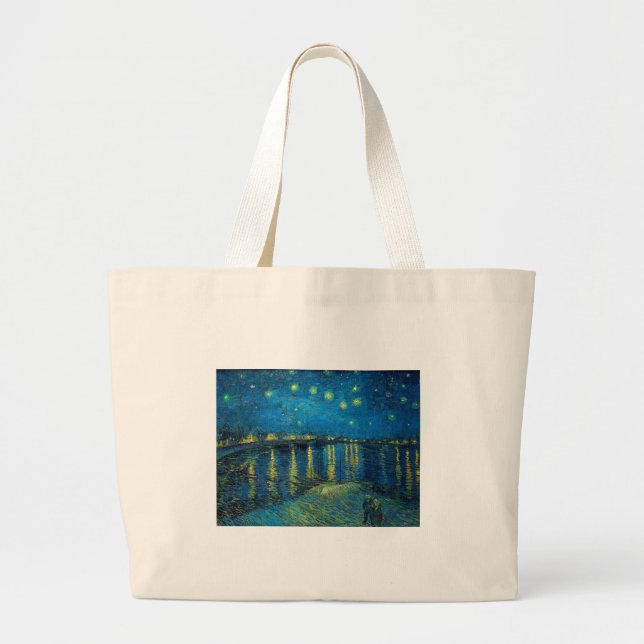 Grand Tote Bag Vincent Van Gogh Starry Night Over the Rhone (Devant)