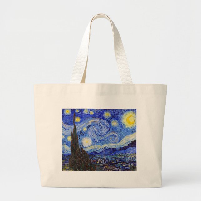 Grand Tote Bag Vincent Willem van Gogh, "Nuit étoilée" (Devant)