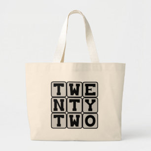 Grand Tote Bag Vingt-Deux, Numéro 22