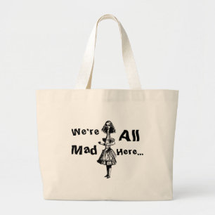 Grand Tote Bag Vintage Alice Stretched in Wonderland
