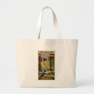 Grand Tote Bag Vintage Christchurch New Zealand Travel
