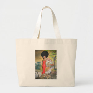 Grand Tote Bag vintage été rouge