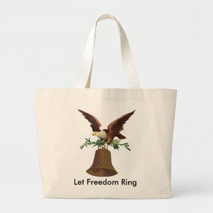 Grand Tote Bag Vintage Laisser la liberté