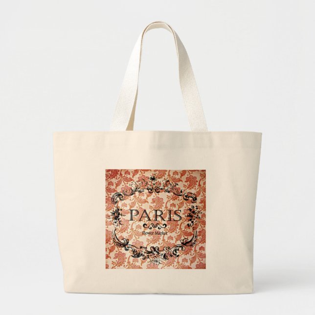 Grand Tote Bag Vintage Paris (Devant)