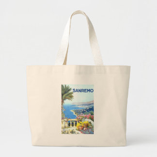 Grand Tote Bag Vintage San Remo Italie Europe Travel