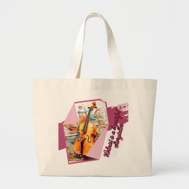 Grand Tote Bag Violon (Devant)
