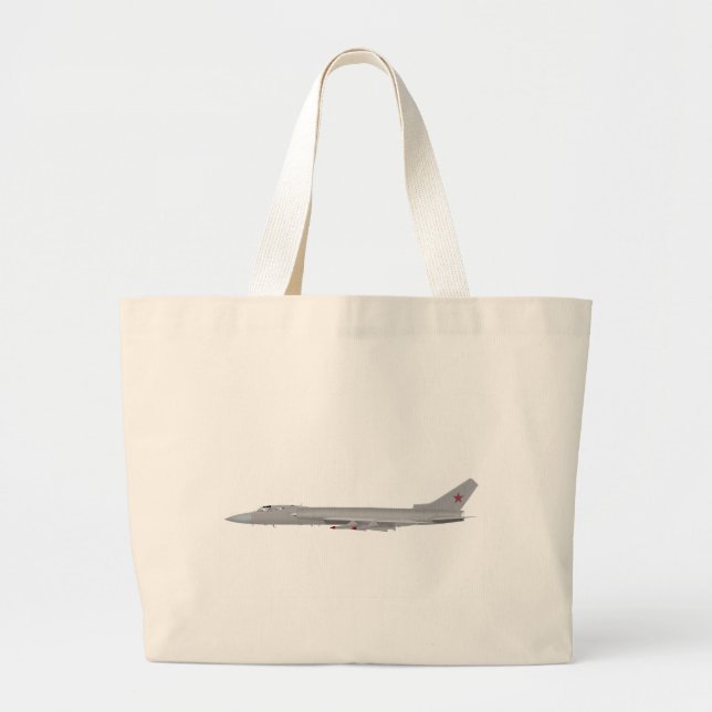 Grand Tote Bag Violoneur du Tupolev Tu-128 (Devant)