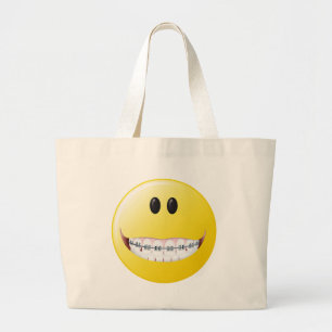 Grand Tote Bag Visage de croisillons