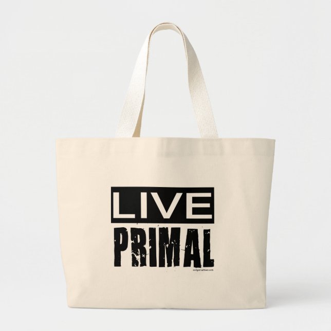 Grand Tote Bag vivent le régime principal/paleo (Devant)